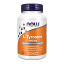 Now Supplements, L- Tyrosine 500 mg, Understøtter Mental Alerness *, Neurotransmitter Support *, 120 Kapsler