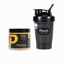 Pinch Magic Fiber & Shaker Combo Combo 124; Prebiotic Psyllium Husk Fiber til fordøjelsessygdomme, Keto, Vegan, Lavsukkeropløsning 124; BPA- Free Shaker til Glat blanding, Travel- Friendly, Opvaskemaskine Værdiboks 124; 28- Day Supply
