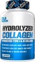 Evolution Nutrition Hydrolyzed Collagen - 1400mg Hydrolyzed Type I & III Collagen - Joint + Knoglestøtte - Hud + hår + negl supplement - Keto + Paleo - 30 Servere