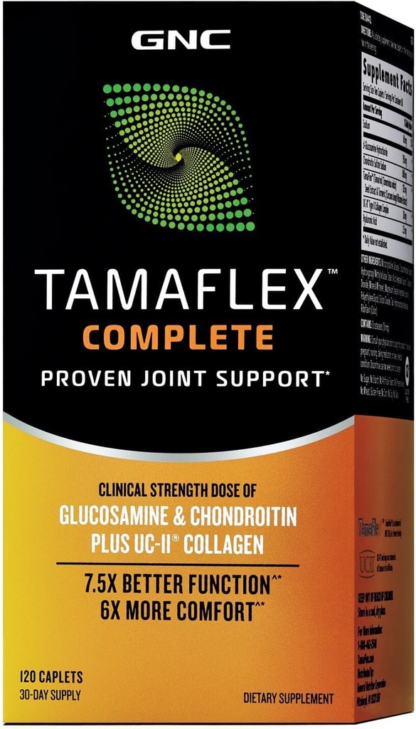GNC Tamaflex Complete, leverer fælles support, 120 kapsler