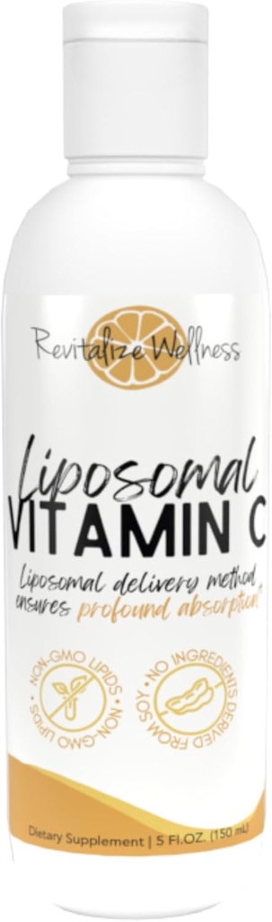 Liposomal C-vitamin 124; 1. 000 mg C-vitamin 124; Profound Absorption, Pure, Corn Free, & GMO- Free