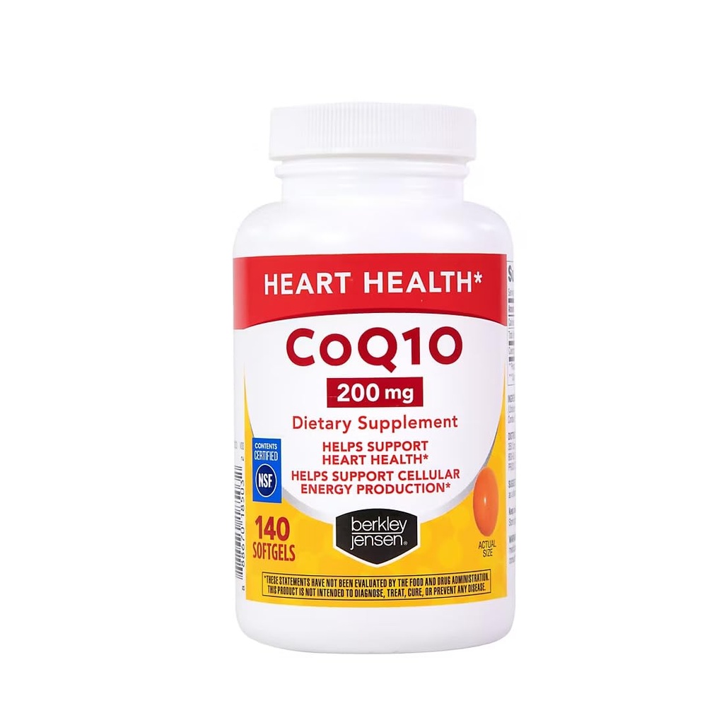 Berkley Jensen Dietary Supplement, Coq10, 200 mg, 140 Count