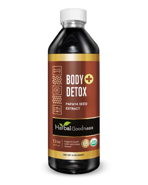 Herbal Godsness Body Detox Liquid 12oz - Natural Detox Detox Drink & Colon Cleanser for fordøjelse, Immunitet Boost, Gut Support, og Toxin Removal - Made in USA