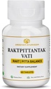 Dr. Pushps AROGYAM AYURVEDM RAKATPITTANTAK VATI for Pitta Balance, Blood Purifier- pakke med 60 tabletter
