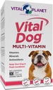 Vital Planet - Vital Hund Multi Vitamin tyggetabletter supplement til hverdagen sundhed med vitaminer, mineraler og antioxidanter til hunde - 30 Beef Flavored tyggetabletter