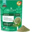 Navitas Organics Superfood + Green Blend for Detox Support (Moringa + Kale + Wheatgrass), 6.3oz Bag, 30 Servere - Organic, Non- GMO, Vegan, Gluten- Free, Keto & Paleo....