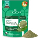 Navitas Organics Superfood + Green Blend for Detox Support (Moringa + Kale + Wheatgrass), 6.3oz Bag, 30 Servere - Organic, Non- GMO, Vegan, Gluten- Free, Keto & Paleo....