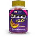 Gummy ZZs Melatonin - Sleep Gummies 5 mg - Strawberry Flavor - 90 Count - Vegan- Friendly, Gelatine og Gluten Free - Halal og Kosher Certified - Nighttime Gummies for Mænd og Kvinder
