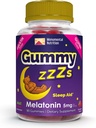Gummy ZZs Melatonin - Sleep Gummies 5 mg - Strawberry Flavor - 90 Count - Vegan- Friendly, Gelatine og Gluten Free - Halal og Kosher Certified - Nighttime Gummies for Mænd og Kvinder