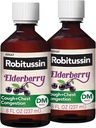 Robitussin Maksimum Strength Elderberry Hough Plus Chest Congestion DM, Hough Suppressant for voksne, giver non Drowsy Liquid Hough og Chest Congestion Relief - 2x8 Fl Oz