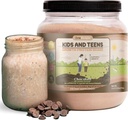 Truheight Growth Protein Shake (Chocolate Milk Flavor, Whey) Natural Growth & Development Protein Powder for Kids & Teens - Vægt Gain Drinks - Udtalelse af Pediatricians, Picky Eater Vitamin, alder 4 +