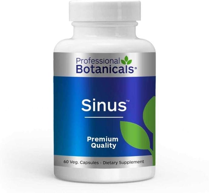 Professionel botanicals Sinus - Natural Herbal Allergy Relief Supplement - 60 Vegetarisk Capsule