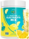 Elektrolyte Powder - Zero Sugar Lemon Hydration Mix 124; 90 Servings Budding 124; Keto, Vegan, Gluten- Gratis Buddy 124; Naturlige Elektrolyter til Muscle Recovery, Energi & immunforsvar Buddy 124; Elektrolyte Drink til kvinder