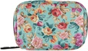 Pink Orange Violet blomster Pill Box 7 Dag Pill Case Rejsepose Pill Organizer Bag med lynlås Portable ugentlige sag Kompakt størrelse for Vitamin Supplement Holder