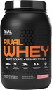 Rivalus Rivalvalvalle - Strawberry Creme 2lb - 100% Whey Protein, Whey Protein Isolate Primary Source, Clean Nutritional Profile, BCAA, No Banned Substances, Made in USA
