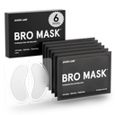 BRO MASK under øje lapper til mænd hudpleje 124; kølende øjenmasker til mørke cirkler og puffiness, Anti Aging Hydrogel Pads med Bakuchiol, Koffein & Niacinamid, Eye tasker Behandling for mænd (6 par)