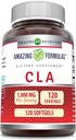 Amazing Formulas CLA Amino Acid Supplement- 124; 1000 Mg per Serving - 124; Softgels - 124; Non- GMO - 124; Gluten- Free - 124; Fremstillet i USA (1 pakke, 240 Tæl)