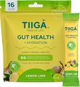Tiiga Gut Health + Hydration Drink Mix - 7g Baobab, 5g Prebiotic Fiber, Electrolytes, No Dairy, Vegan, Ingen tilsat sukker, fordøjelse, regelmæssighed, & Forstoppelse - 16 Serveringer