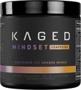 Kaged Nootrop Formel, Mindset, Focus og Produktivitet Supplement, Ren Koffein, Forbedringer Hukommelse, Mood, Klarhed, 30 Servere