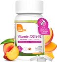 Zahler - Vitamin D3 & K2 Chewable Supplement (90 Tæl) - Certificeret Kosher K2 D3 Vitamin 5000 IE Delicious Chew Tablet - Vitamin D & K2 til Calcium Absorption, Knogletæthed og immunforsvar