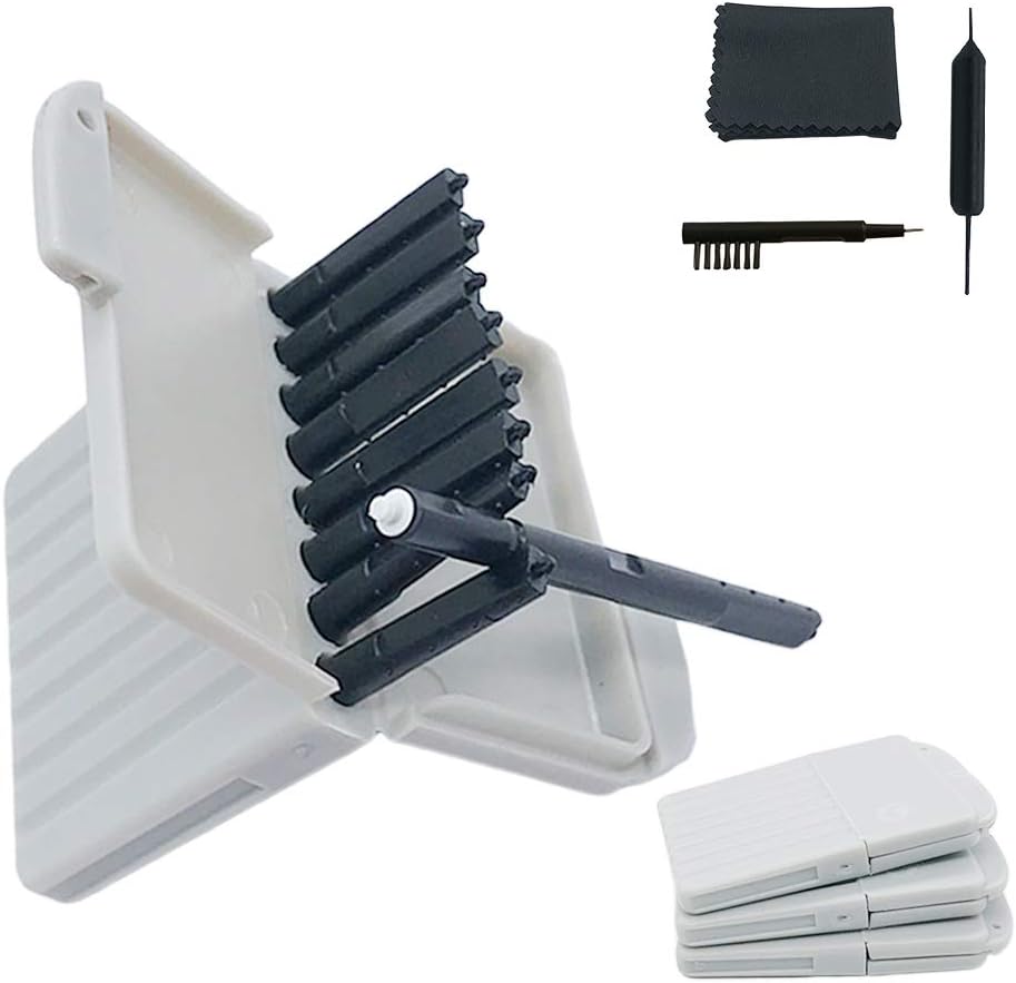 Høreapparat Wax Guards Filtre Cerumen Stop Wax Traps til Phonak, Unitron, Widex høreapparater Renere med Rengøring Børst kit Værktøj og Carry case - 3Packs / 24 Filtre