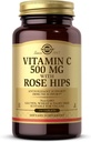 Solgar C-vitamin 500 mg med Rose Hips, 250 tabletter - Antioxidant & immunforsvar - Samlet sundhed - Understøtter sund hud & Joints - Ikke GMO, Vegan, Gluten Free, Dairy Free, Kosher - 250 Servere
