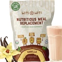 WitiWiti Vegan Meal Erstatning, Vanilla - Plant Based Protein Powder 23g - Superfood, Grønne, Prebiotika, Vitaminer og Min - Dairy & Gluten Free - Alt i One Shake for Women & Men, 15 Svgs