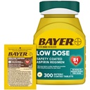 Bayer Aspirin 81mg Enteroovertrukne tabletter 300ct og 2 Count Travel Pack af ægte Aspirin 325mg overtrukne tabletter
