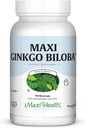 Maxi Health Ginkgo Biloba - Formel - 90 kapsler - Kosher (QGB)
