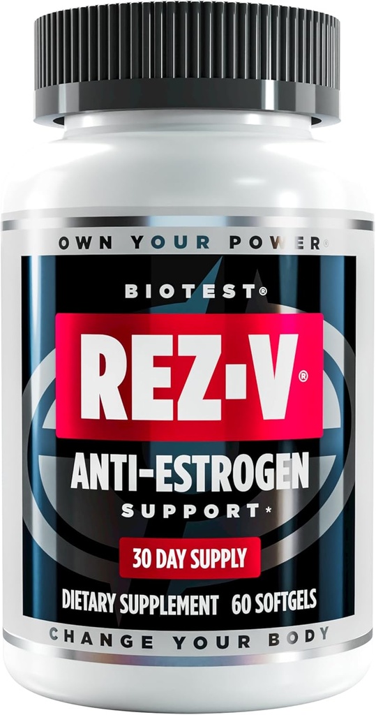 Biotest Rez- V - høj- Absorption Resveratrol for Anti- Østrogen Support + Cellular Health - 60 Softgels