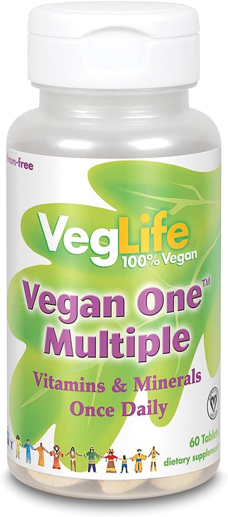 VegLife Vegan One Multi Jern Free Vegan Tablet, 60 Greve