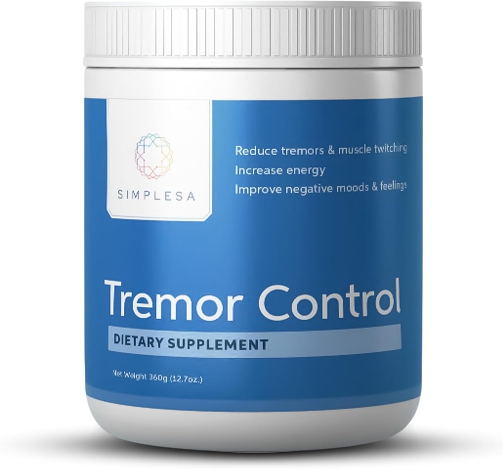 Simplesa Tremor Control, L- arginin Alpha- ketoglutarat Supplement, omfatter GABA, Ubiquinol, og Niacin, 360g AAKG Powder Supplement, Understøtter Tremor Control, og Muscle Health