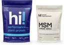 Menneskelig forbedring Vanilla Performance Protein og MSM Cellular Detox Bundle