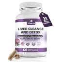 Liver Cleanse Detox & Repair Fatty Liver Supplements 28-in-1 Advanced Herbal Liver Health Supplement Formula - Milk Thistle Silymarin, Artichoke Extract, Dandelion & Apple Cider Vinegar - 60 Pills