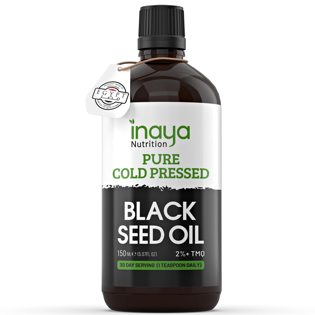 Nigella Sativa Black Seed Oil - Pure Cold- Presset med 2% Thymoquinone Beeg 124; Egyptian Sourced