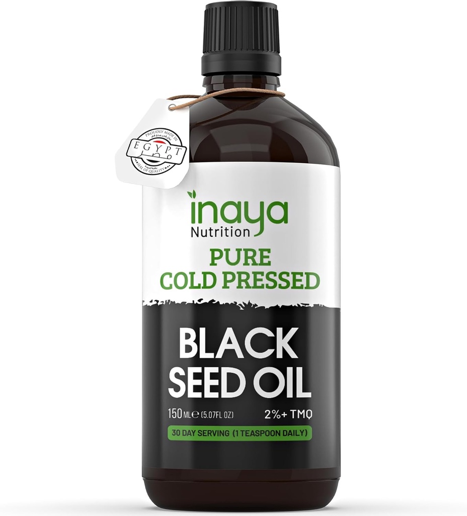 Nigella Sativa Black Seed Oil - Pure Cold- Presset med 2% Thymoquinone Beeg 124; Egyptian Sourced