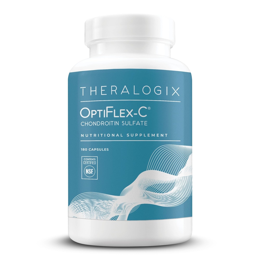 Theralogix OptiFlex- C Chondroitin Sulfate - 90- Day Supply - Chondroitin Kapsler - Støtte sund fælles funktion og mobilitet - Fælles supporttillæg til kvinder & mænd - NSF Certified - 180 Kapsler