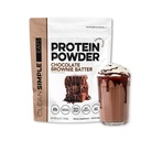 Rene Simple Eats Whey Protein Powder, Chokolade Brownie Batter Flavor naturligt sødet, 100% Græs Fed Protein Powder med fordøjelige enzymer & ingen kunstige ingredienser, Gluten Free, 30 Servere