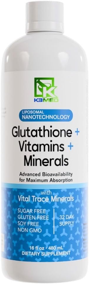 Nanonutrition Glutathione + Vitamin + mineraler Beeg 124; Liposomal Nanotechnology Beeg 124; 100% naturlige ingredienser Beeg 124; 16 Fl. Oz.