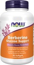 Now Foods Supplements, Berberine Glucose Support, Kombineret med MCT Oil for Optimal Berberine Absorption, 90 Softgels