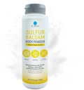 Dr. Robaina Svovl Balsam Body Powder - Triple Action Powder for Itchy Skin, Fugt Kontrol, og Odor Relief - Egnet til følsomme hud med Eksem og Psoriasis - Made in USA