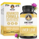Ancient Bliss Leverkærlighed - Natural Milk Thistle Lever Detox og lever sundhed rense supplement - støtte sund lever hos mænd og kvinder - 60 kapsler - med Burdock, Mælkebøtte, Cloves, og mere