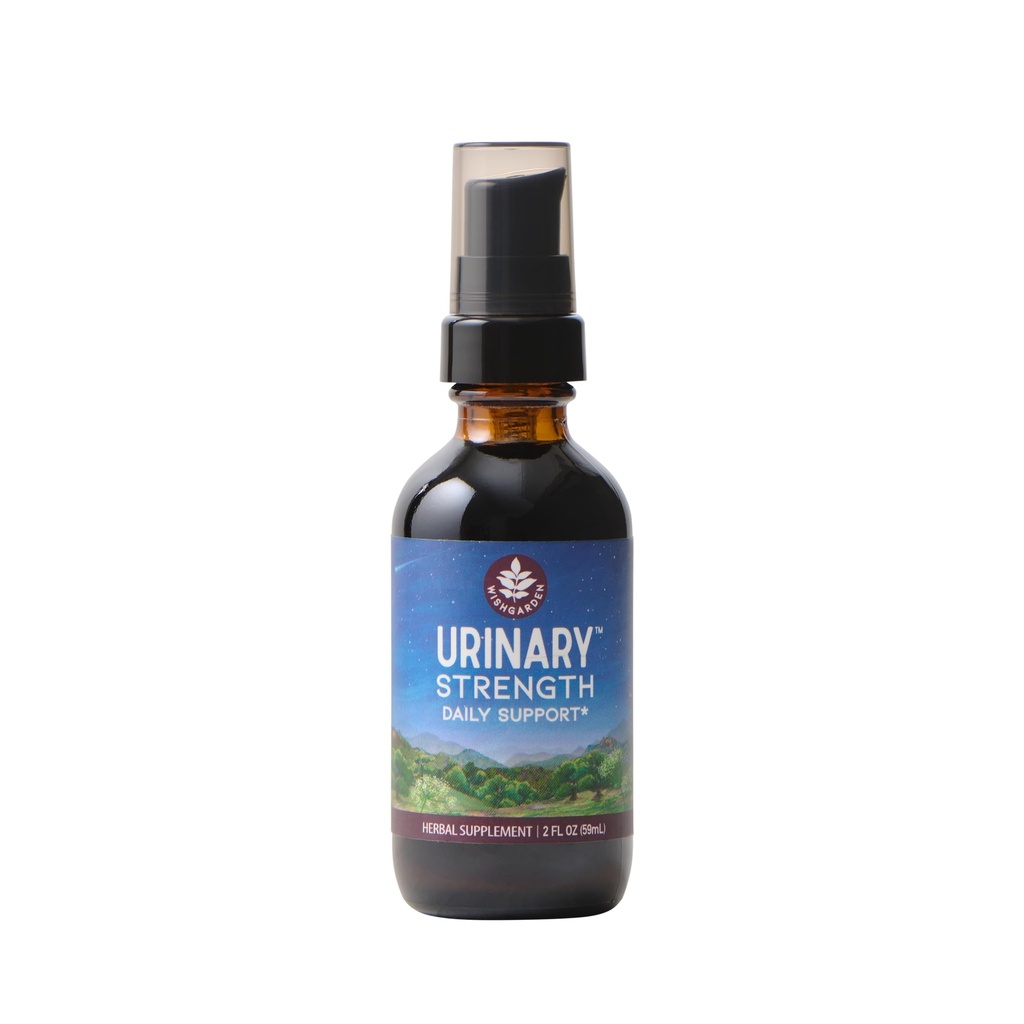 WishGarden urter Urinary Strength - Plantbased Herbal tillæg med Cranberry, Uva Ursi & Usnea Understøtter Urinary Tract Sundhed og ubehag, Promoes Lymplity Function, Microbial Balance, 2oz