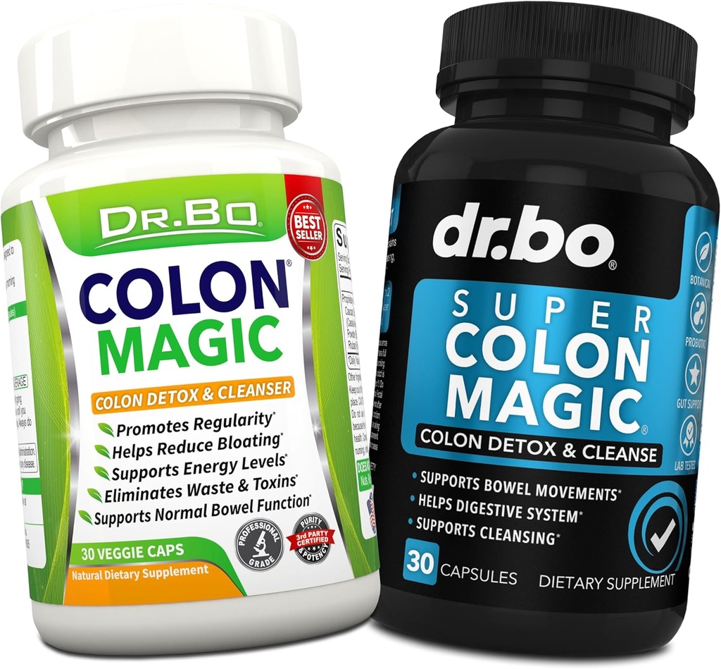 Colon Cleanser Detox supplement kapsler - 15 dage Colon Cleanse piller & Probiotiske Daglige Herbal Cleansering - Natural tarmbevægelse Kosttilskud til Intestinal Mave Bloating fordøjelsesbesvær Gut Support