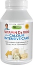 ANDREW LSSMAN Vitamin D3 1000 Plus Calcium Intensive Care 60 Kapsler - Essentiel for Calcium Absorption, Understøtter Knoglesundhed, Sund Muskelfunktion. Forsigtig, Easy- to- Absorb. Ingen tilsætningsstoffer