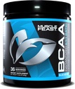 Muskel Feast Vegan BCAA Powder 4: 1: 1 Ratio Keto Friendly Sugar Free Post Workout Recovery, Blue Ice Pop, 300g