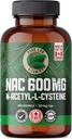 Pure Lab Vitaminer NAC (N- Acetyl- Cystein) 600 mg - 120 caps Made in Canada