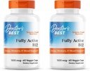 Doctor 's Best Full Active B12 1500 mcg, Non- GMO, Vegan, Gluten Free, Understøtter sund hukommelse, Mood og cirkulation, 60 Greve (Pack of 2)