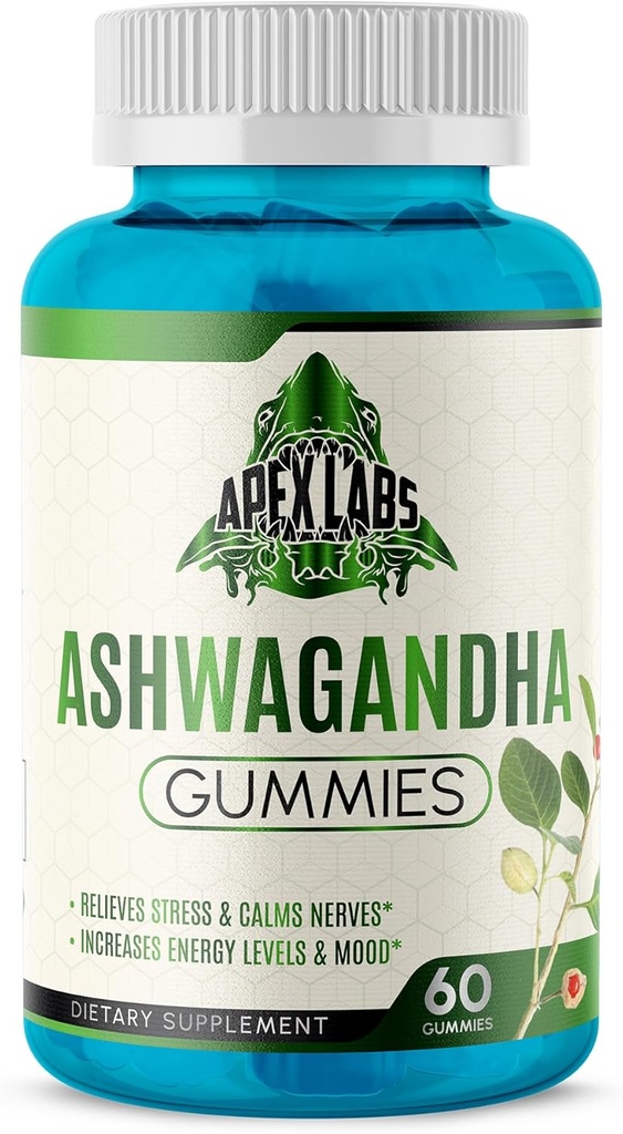 Ashwagandha Gummies - 60 Greve - Blandet berry, KSM- 66, Vegan, Plantebaseret, Non- GMO, Gluten- Free & Gelatine Free Relax